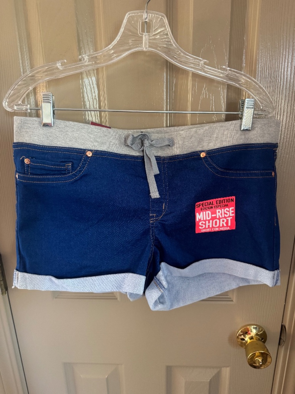 LEI mid rise denim short Sz XL